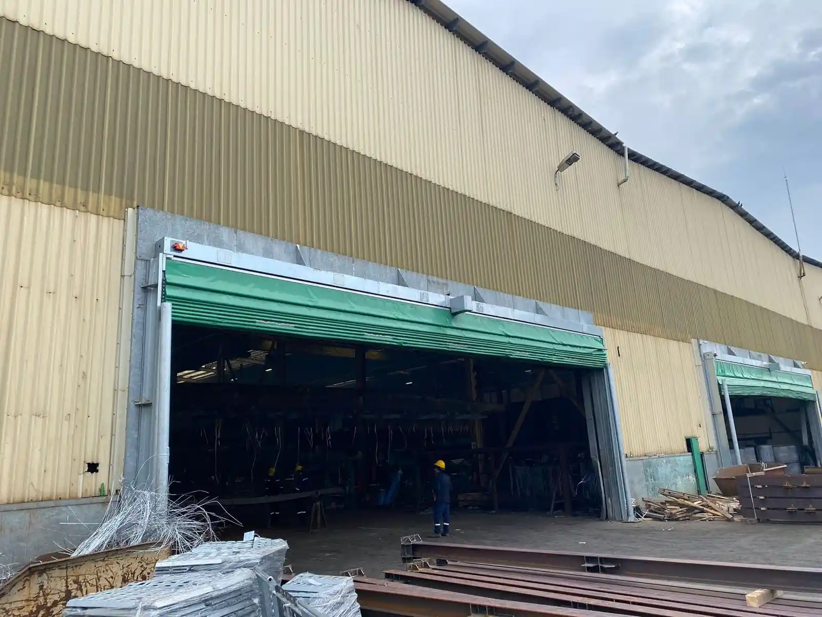 Power XL Kapılar PAW Ezer Power XL İç Depo Yeşil Branda Hangar Kapısı