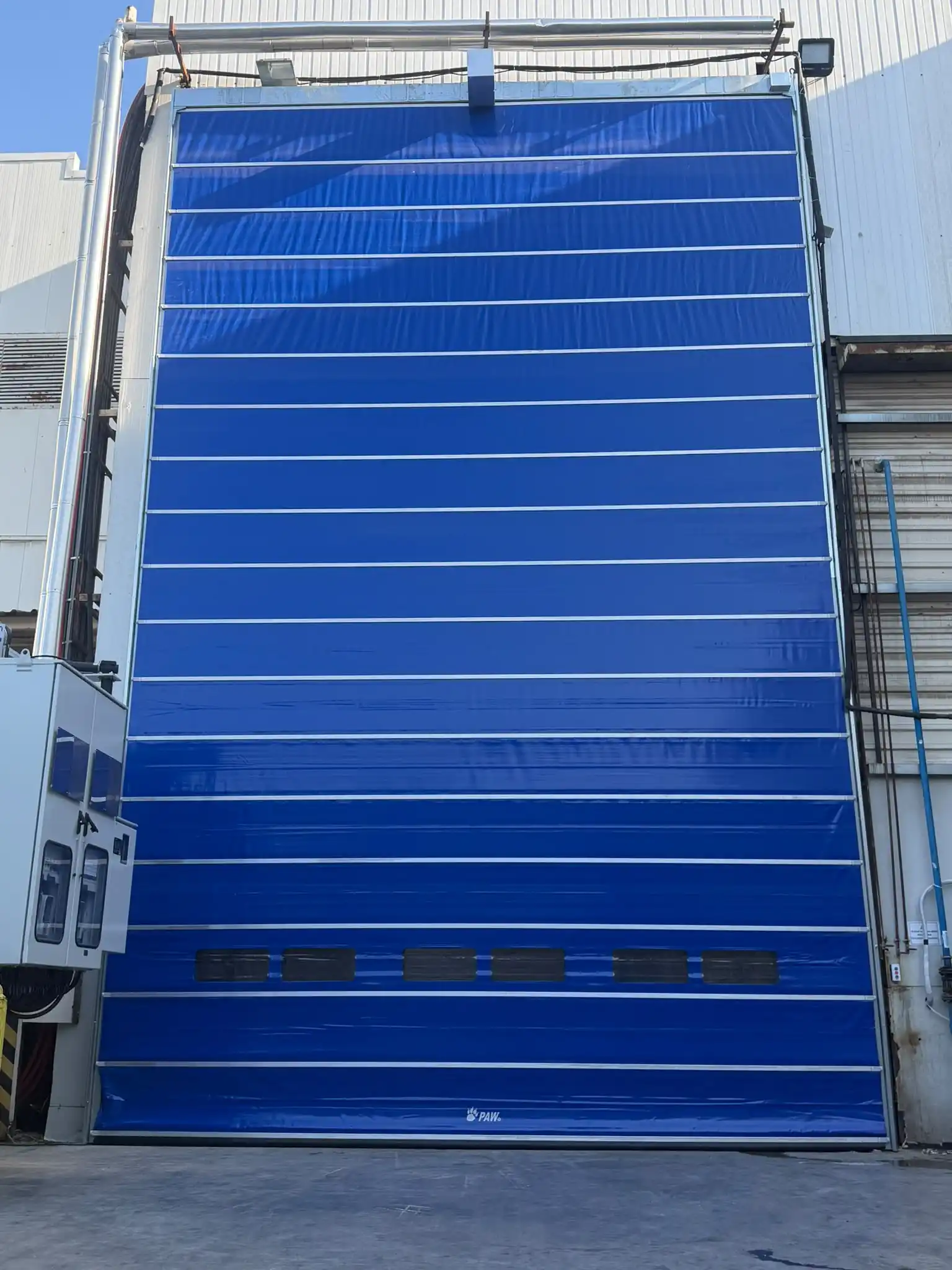 Power XL Kapılar PAW Ezer Power XL Tam Kapalı Mavi Katlanır Hangar Kapısı